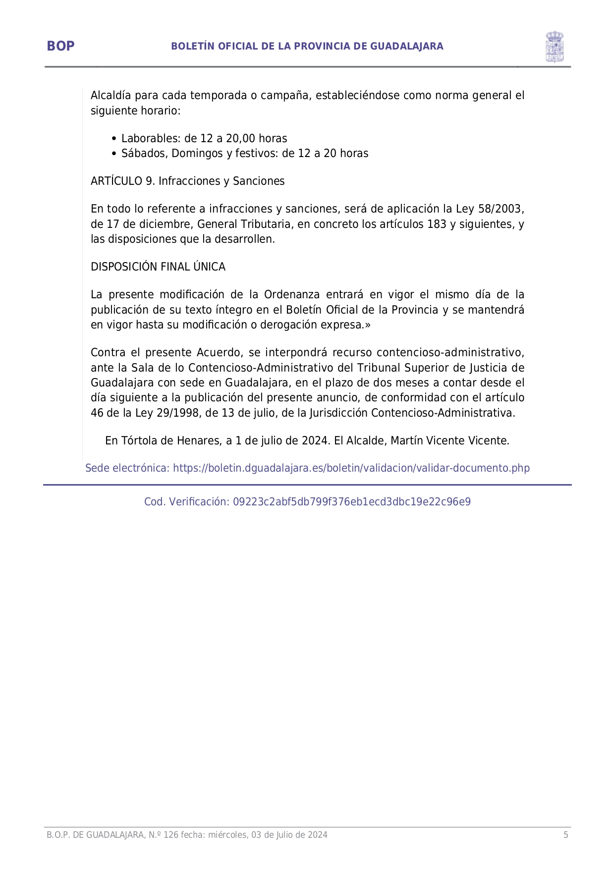 Aprobacin Definitiva Ordenanza Fiscal Reguladora Tasa Prestacin Servicio Y Realizacin Actividades Municipales Piscina Municipal Page0005
