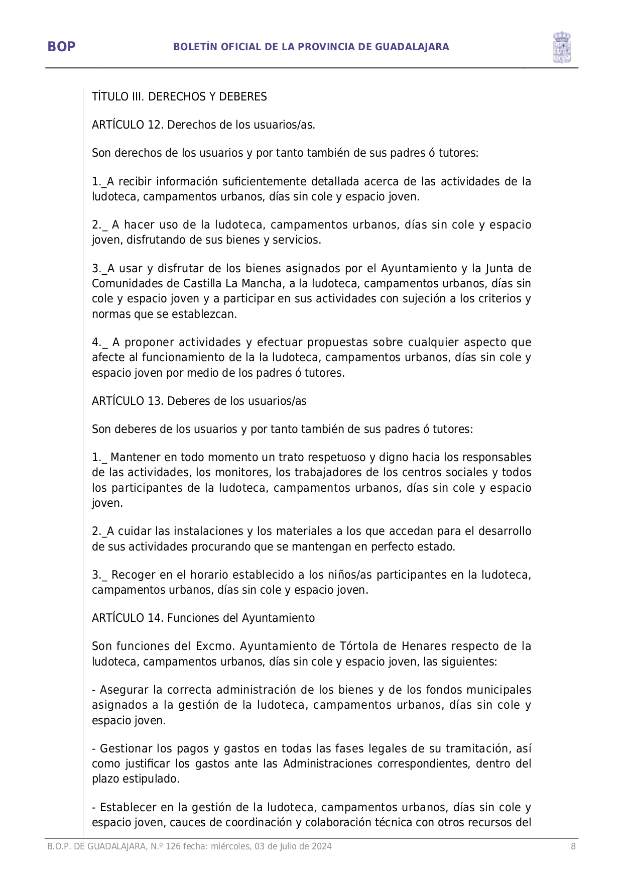 Aprobacin Definitiva Ordenanza Reguladora Uso Y Funcionamiento Ludoteca Campamentos Urbanos Das Sin Cole Y Espacio Joven Page0008