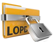 Logo de la ley organica de protección de datos